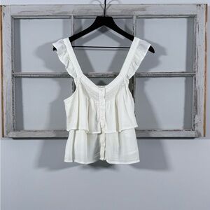 American Eagle Ruffle Top